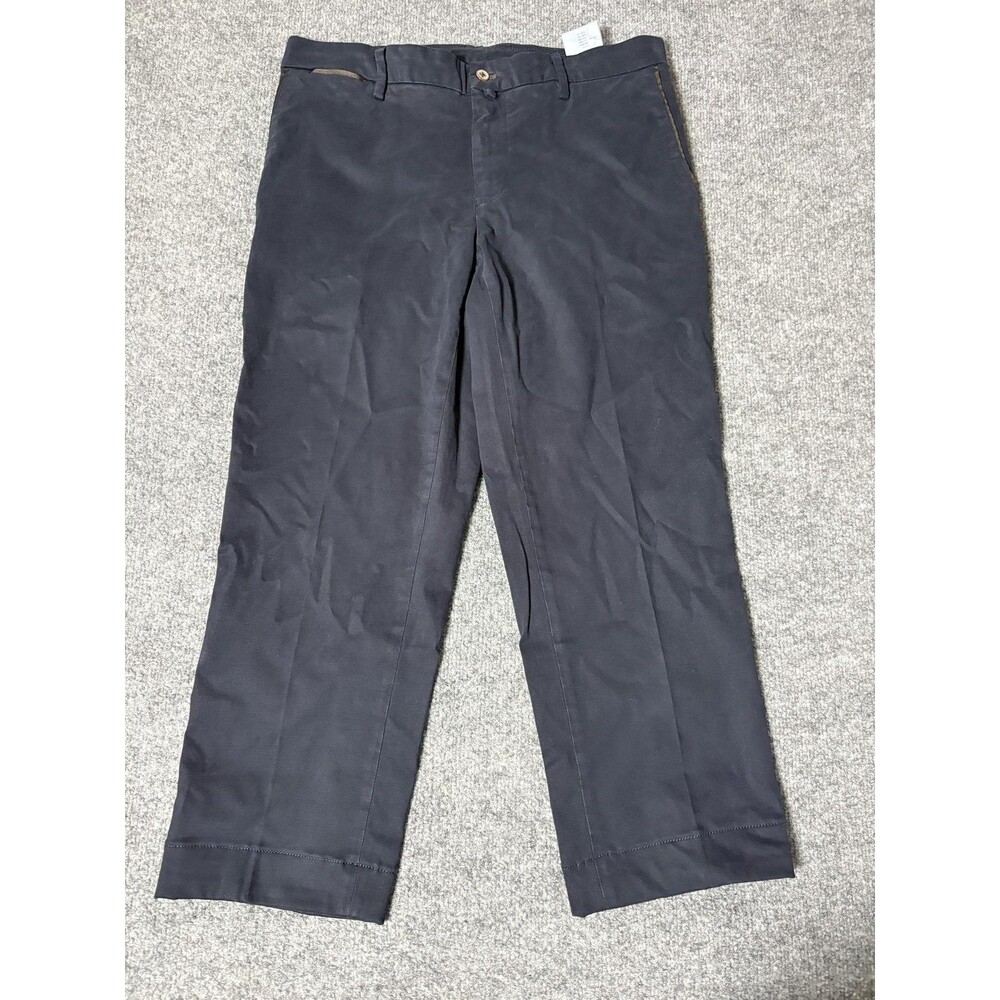 Mason's Chino Pants Mens 32x24 Blue Regular Fit Stretch Flat Front Canvas Casual